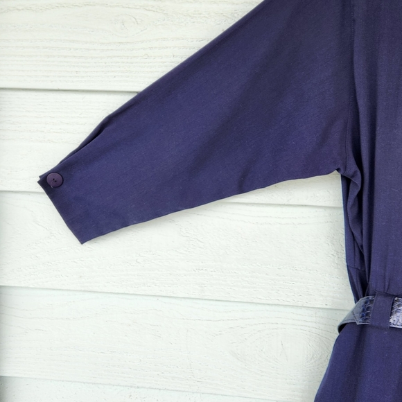 Lady Katie Navy Blue Dress, Size 16 - Picture 3 of 4